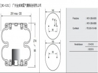 工业空气弹簧气囊 Industry Air spring air bag SP550214 FD200-19 1/4 M8 2B5248 2B-200 2B200 W01-M58-6187 W01M586187 W01-M58-7679 W01M587679 9"1/4 S09201 291.2.200