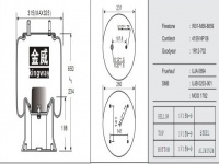 JW8859Air spring airbag Truck trailer 拖挂卡车空气弹簧气囊 1V8859 W01-M58-8859 4159NP06 1R12-702 1DK21B-6 UJA0894-001 UJB0203-001 MOO1782 21215762 21215891 21226039