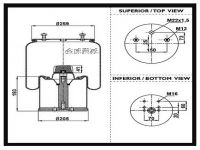Air Spring Truck 卡车空气弹簧气囊BPW30KCA SP554962 941MB BPW30 0542942030 0542943200 0580109730 0542943560 0542943210 0542942180 0542942241 0542942181S1 0542942181
